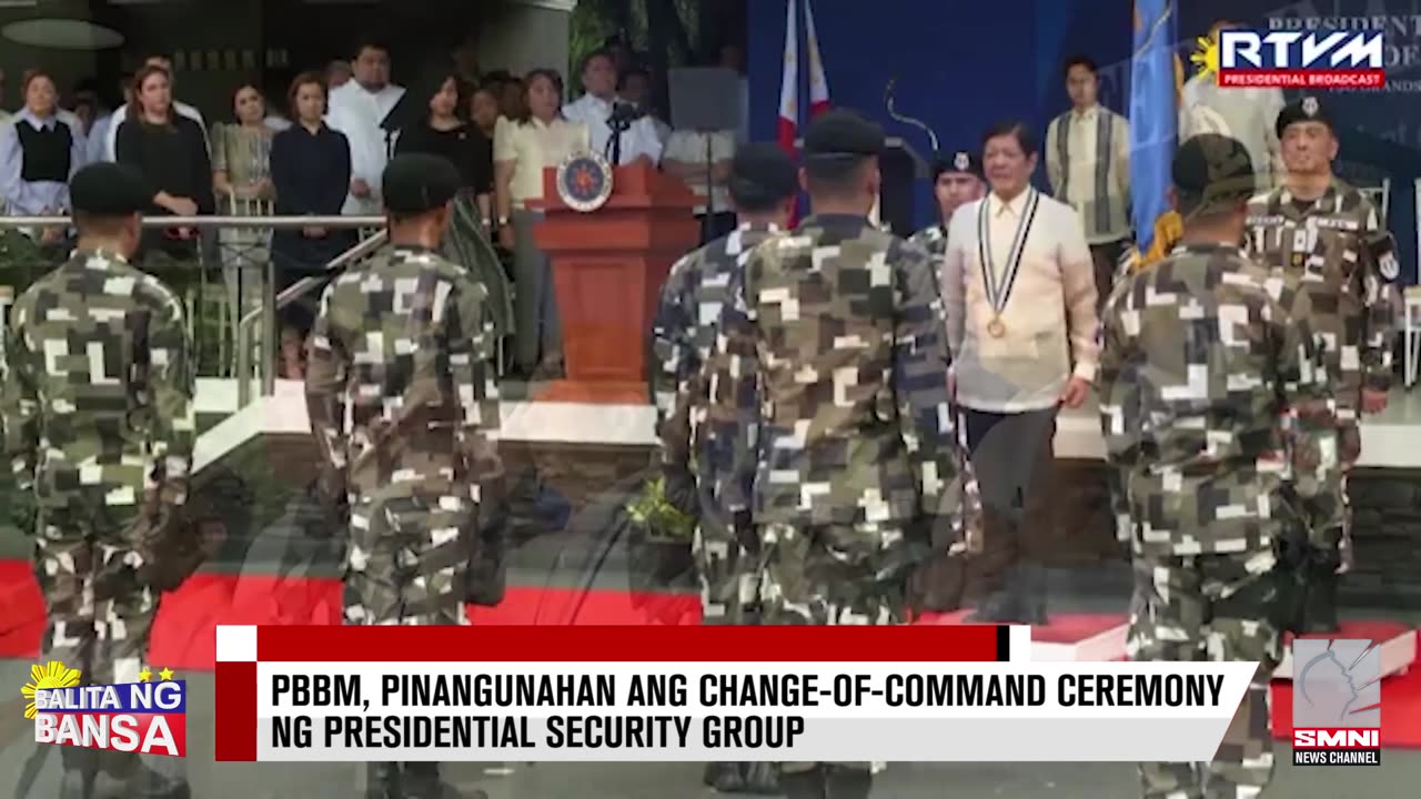 PBBM, pinangunahan ang change-of-command ceremony ng Presidential Security Group