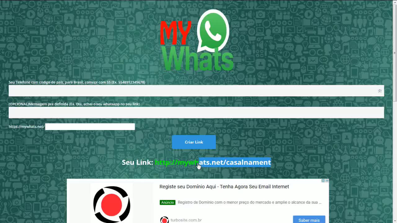 How to link to Whatsapp