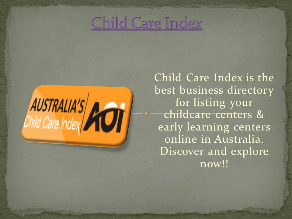 Child Care Index Online Australia | Online Index