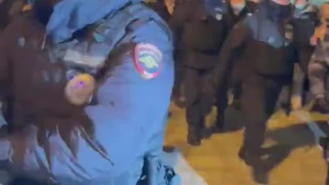 Moscow cops arresting #women & young girls as people say no to war against Ukraine