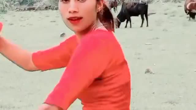 Nepali Girl Dancing in Bhojpuri song just for fun