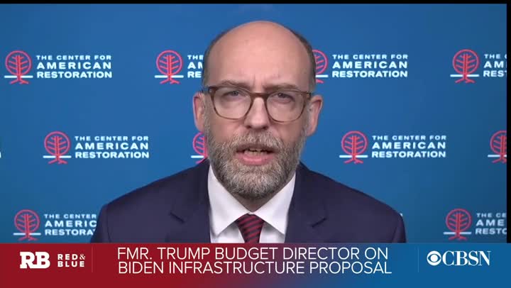 Russ Vought on Newsmax about the Biden admin's "Wasteful" Infrastructure Bill