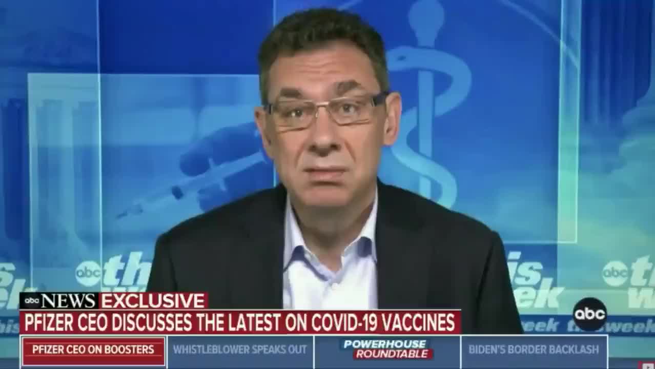 CEO Pfizer - "annual Covid-19 vaccines for normal life...."