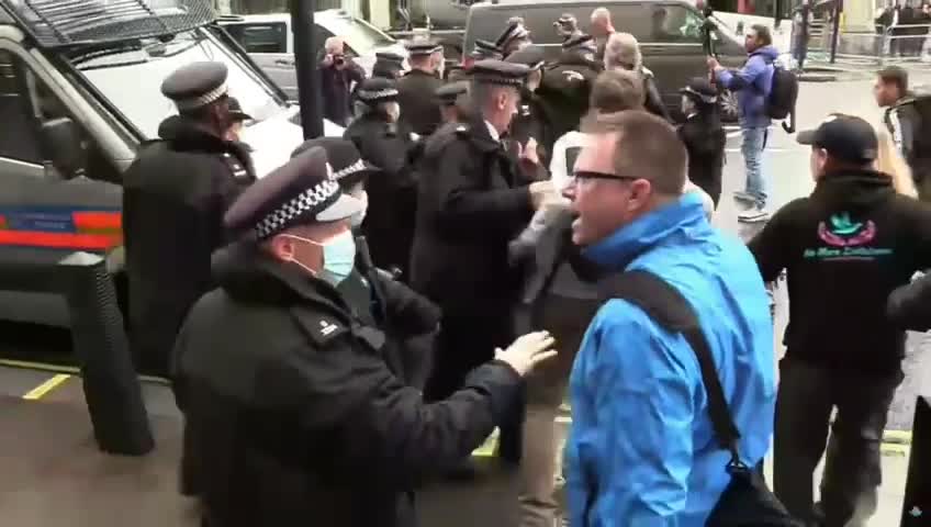 Chaos In London Anti Lockdown Protesters