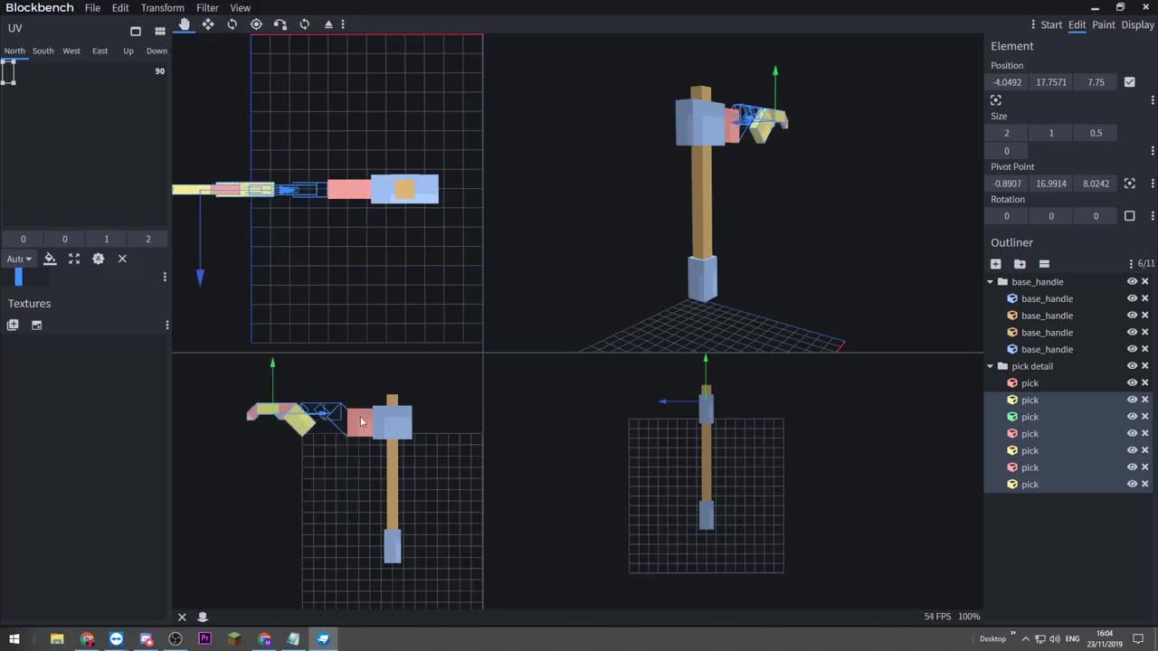 How to create a Minecraft Pickaxe (and get it in-game!) - Blockbench for Noobs - Part 1