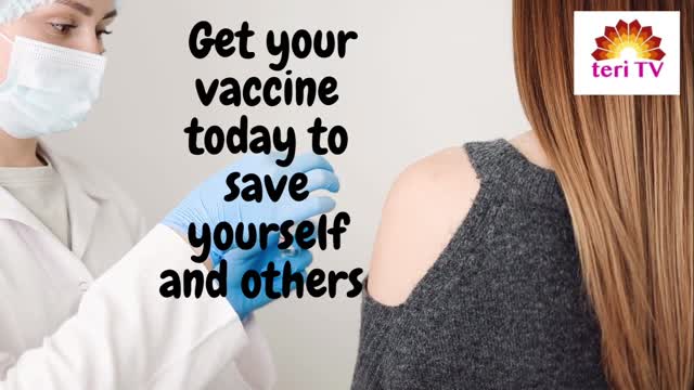 Vaccine alerts/save lives/protect others from Covid-19/stay home/wear mask always