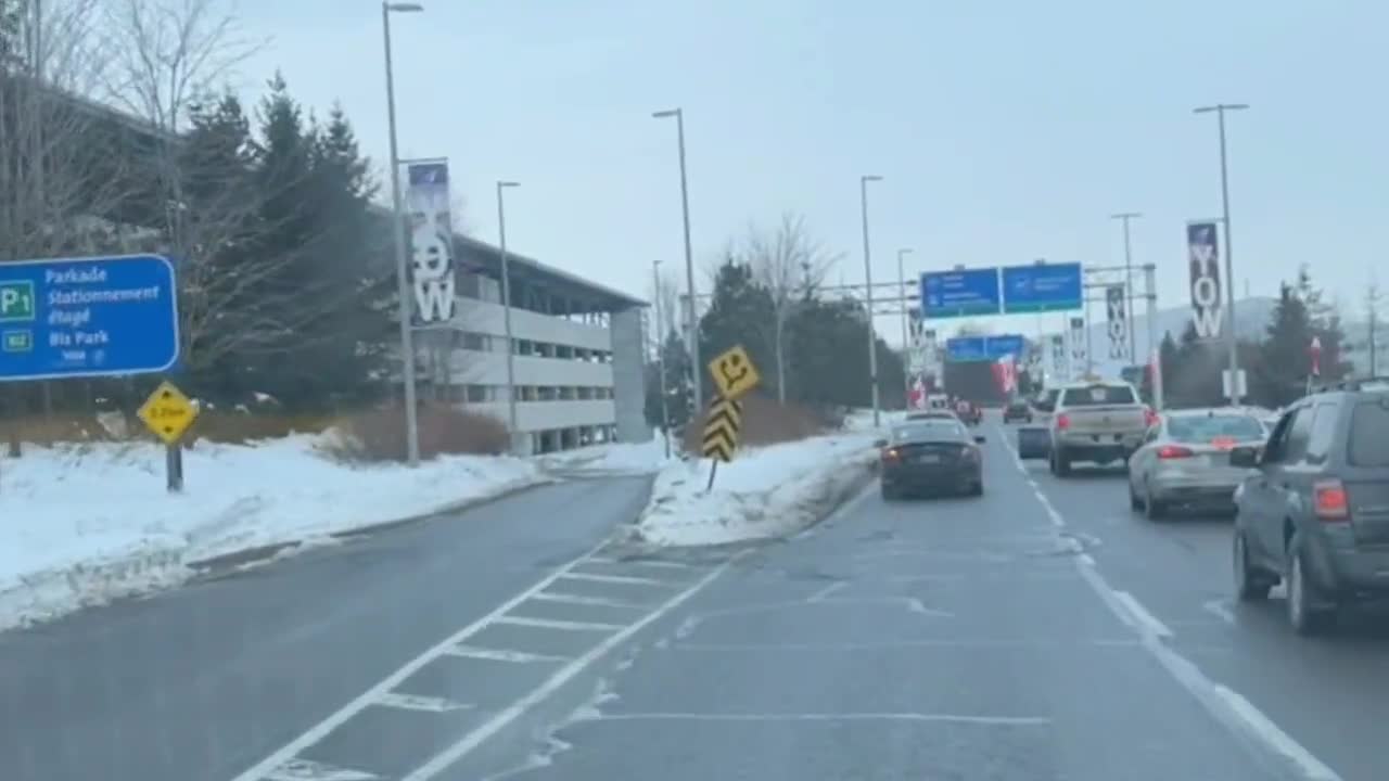 Canada, the convoy for freedom has arrived at Ottawa International Airport
