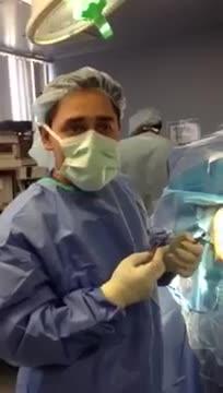 Michael performs surgery