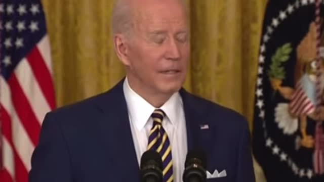 Creepy Joe Biden Starts Whispering to the Microphone Again at Presser