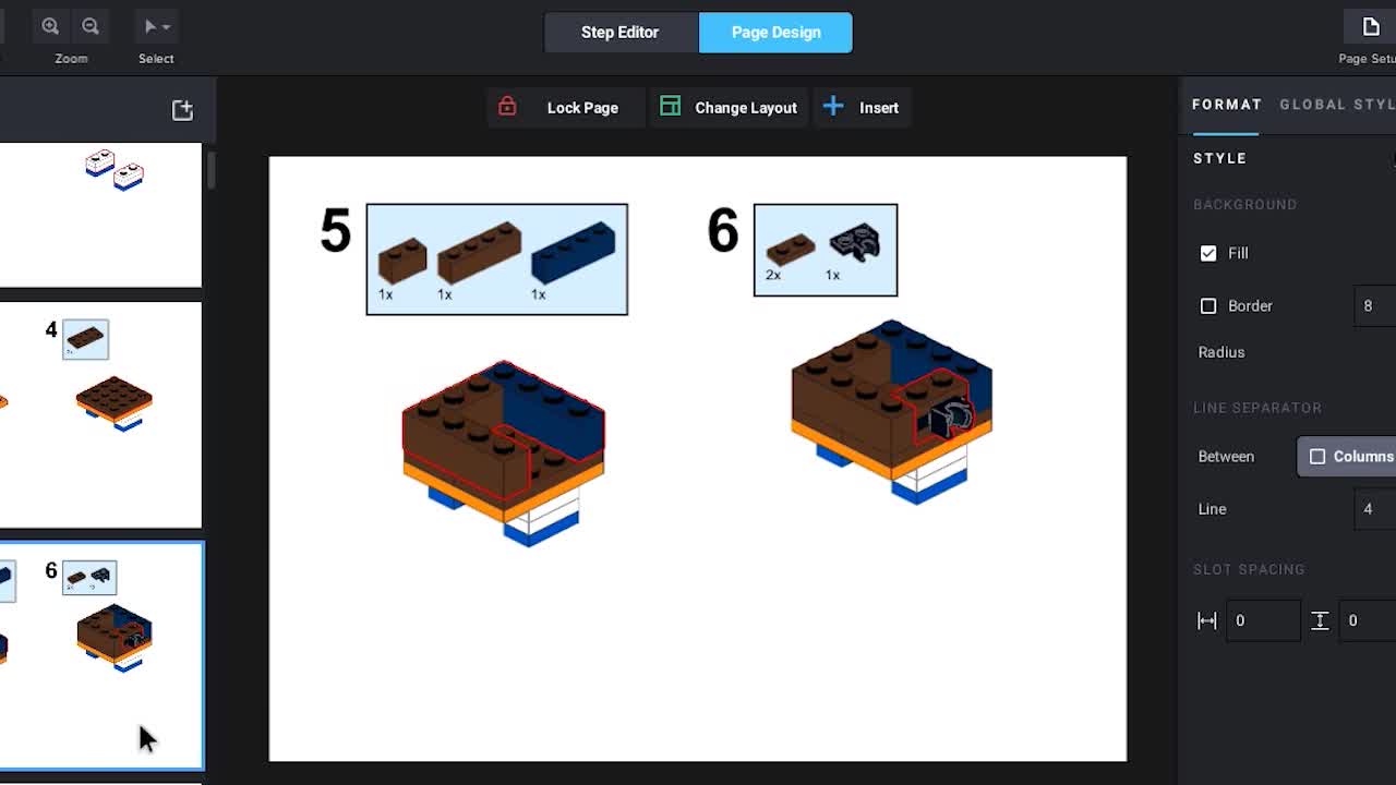 Lego parts building