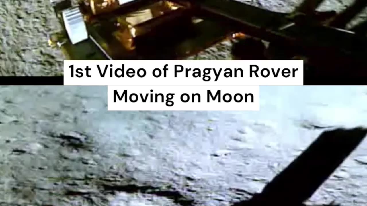 Chandrayan first video of rover pragyan