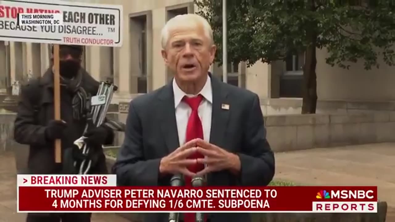 BREAKING: Former trade adviser to Donald Trump, Peter Navarro, has been sentenced