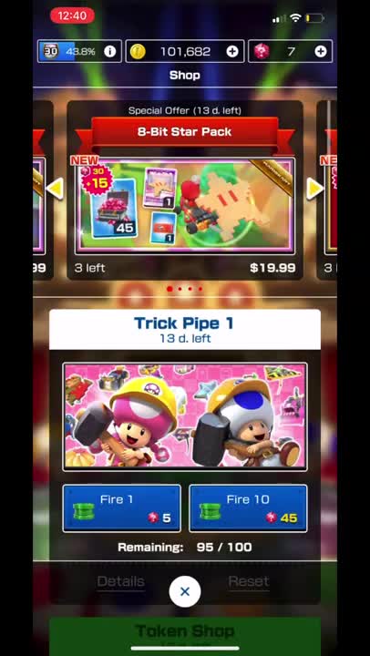 Mario Kart Tour - Gold Trick Pipe 1 Opening (I Got The Safety Glider)