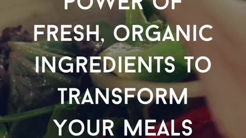 We believe in the power of fresh and organic ingredients🍃