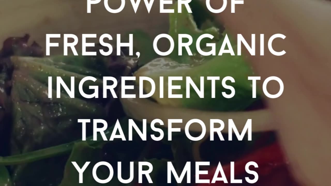 We believe in the power of fresh and organic ingredients🍃
