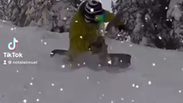 Snowboard Wipeout 360 Cam Footage