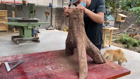 The Most Perfect Wood Recycling Idea Ever // A Table Is Sure You Have Never Seen