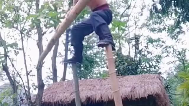 Definitely one way to fit in a balance and isometric workout!