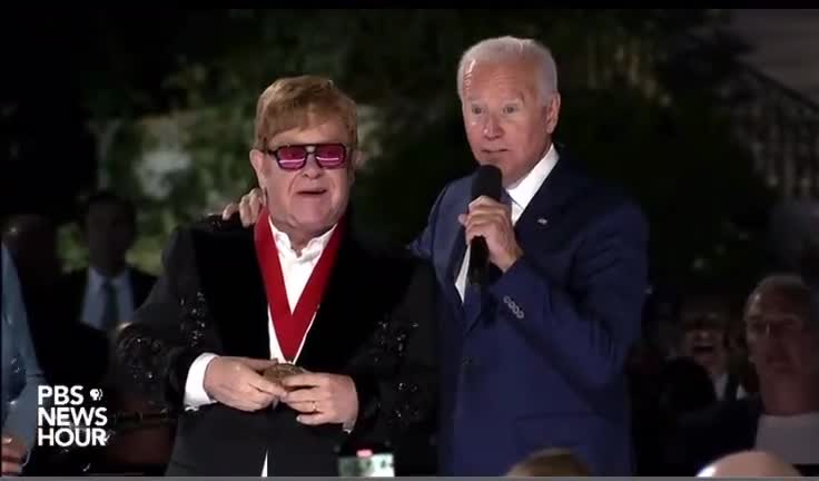 Biden:We Are Spending $6 Billion in Tax Payer Dollars on HIV/AIDS this Month Thanks to...Elton John"