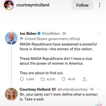 Define woman, Joe....