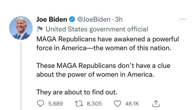 Define woman, Joe....