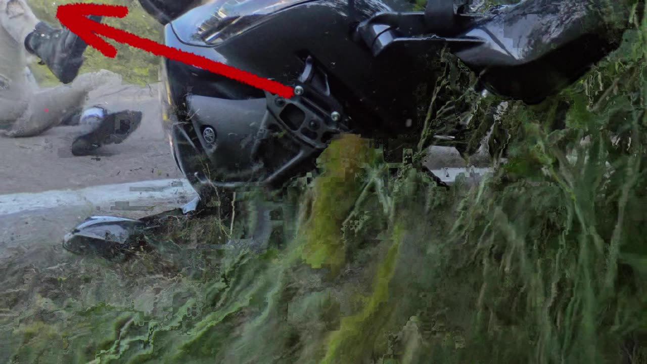 Epic motorcycle slide #motorcycle #crash #biker