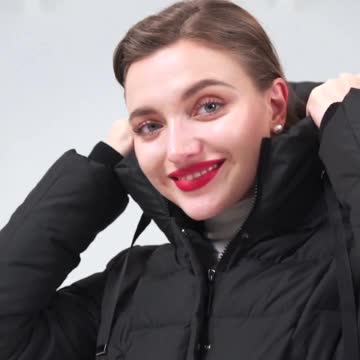 Down Jacket Hooded 2022 New Thick Bio Brand Coat Long Winter Warm Fashion Female Jacket