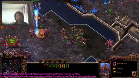 starcraft2 zvp on royal blood nydus worms got hesitant..