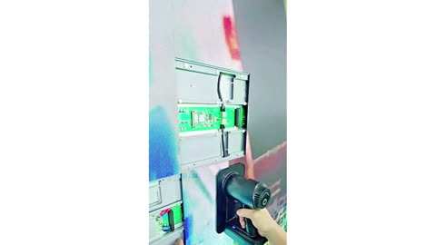 Wireless connection between modules and cabinet.