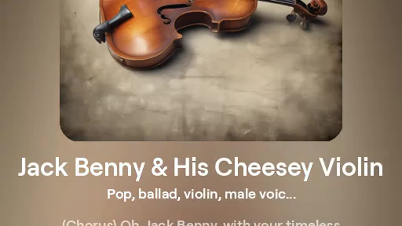 Jack Benny & His Cheesey Violin