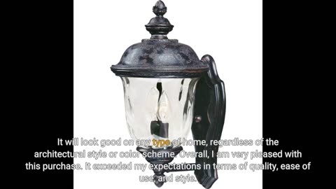 Skim Feedback: MAXvolador Outdoor Wall Lantern, Exterior Waterproof Wall Sconce Light Fixture,...