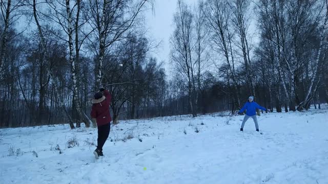 Snow badminton