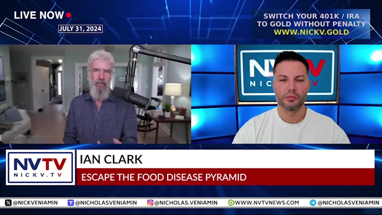 Ian Clark Discusses Escaping The Food Disease Pyramid with Nicholas Veniamin