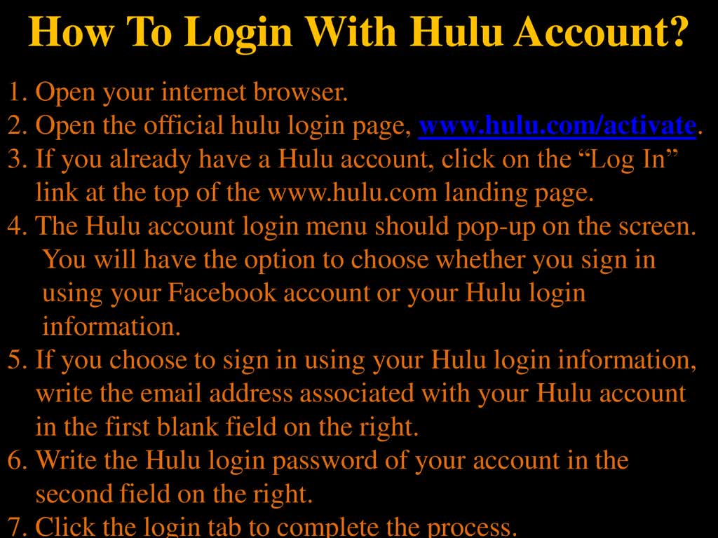 Simple Steps To Activate "HULU" At "www.hulu.com/activate"