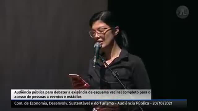 Dra Gracian Li Pereira falando sobre vacina obrigatoria