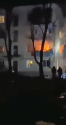 #Breaking: A Russian missile struck a residential building in Chernihiv, Ukraine.