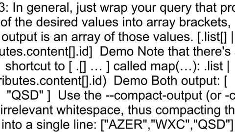 JQ extract array id of an object