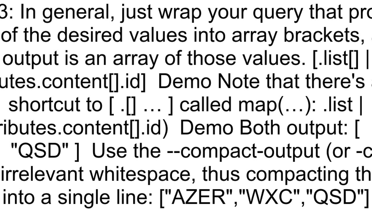 JQ extract array id of an object