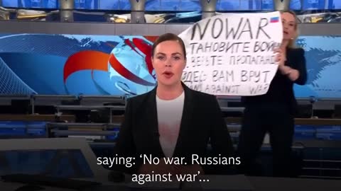 TV editor tells Russians 'they're lying to you' in on air protest