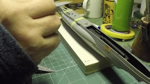 Slideshow 3 of Uboat type VII C/41 in scale 1:144 build