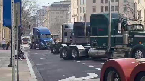 People's Convoy is in downtown of DC