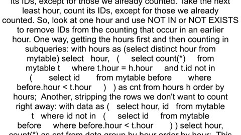 How to count ID when exting twice ore more often