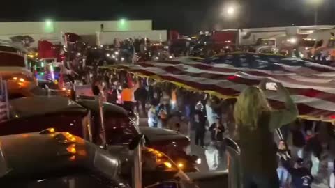 Americans for Freedom rally in Indianapolis, Indiana HONK HONK