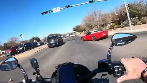 Corvette doesn’t see motorcycle.