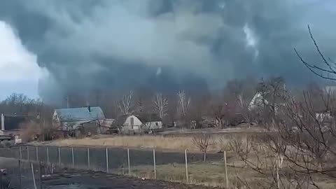 24.02.2022. The war has begun!!!A military warehouse was blown up in the Vinnytsia region