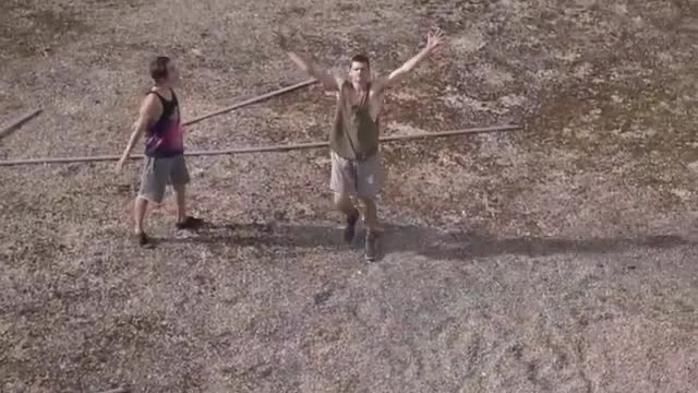 Parkour Jump Between Buildings in France Both Clothed and Naked