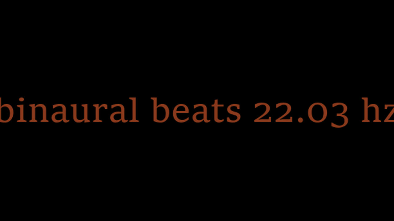 binaural beats 22.03 hz