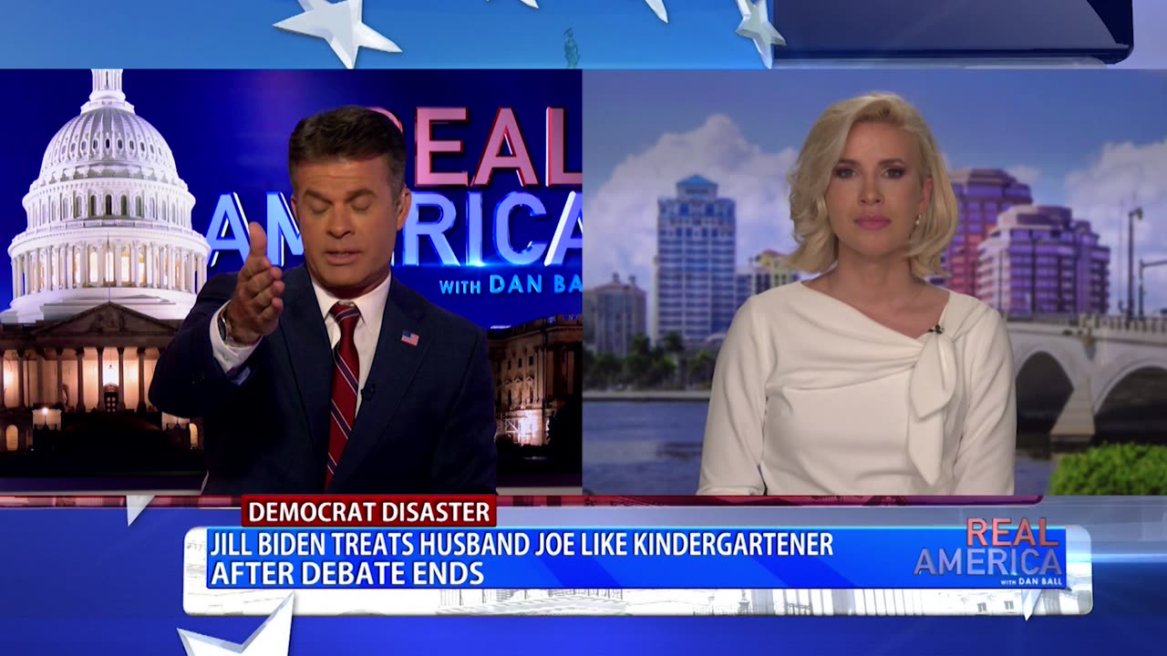 REAL AMERICA -- Dan Ball W/ Caroline Sunshine, Trump Won CNN Debate Against Crooked Joe, 6/28/24