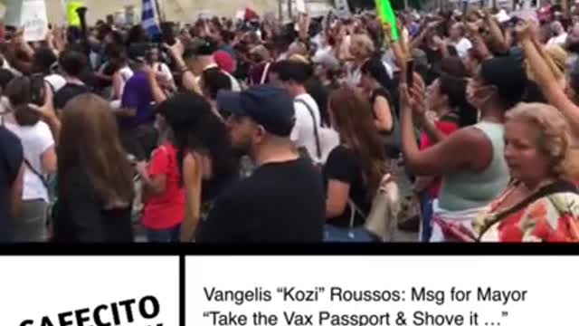 Vangelis “Kozi” Roussos: Msg for Mayor - Walk Out NYC Rally 9/13/21