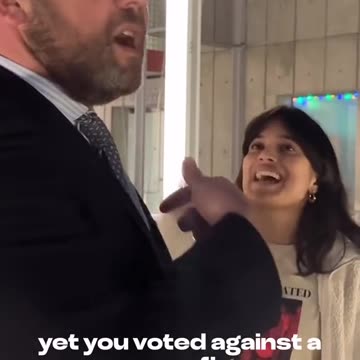 SF SUPERVISOR CONFRONTED FOR VOTING NO ON CEASEFIRE RESOLUTION
